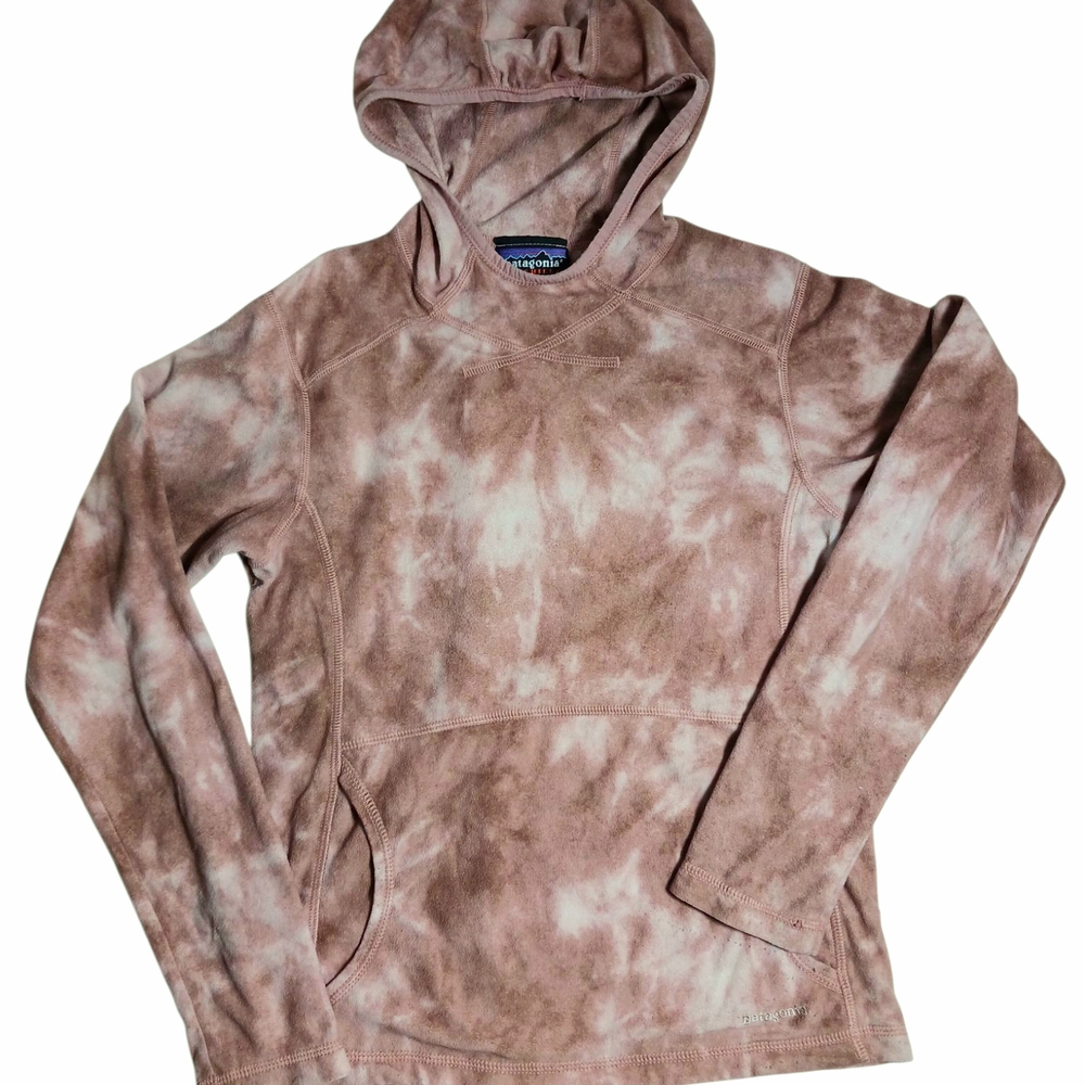 Pink Tie-Dye Hooded Sweatshirt